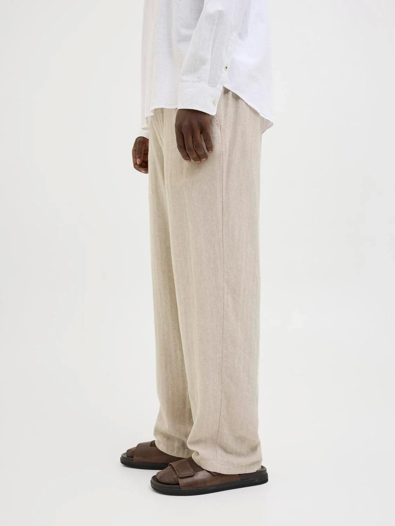 Брюки повседневные JACK & JONES модель 12269371_Crockery Herringbone Фото