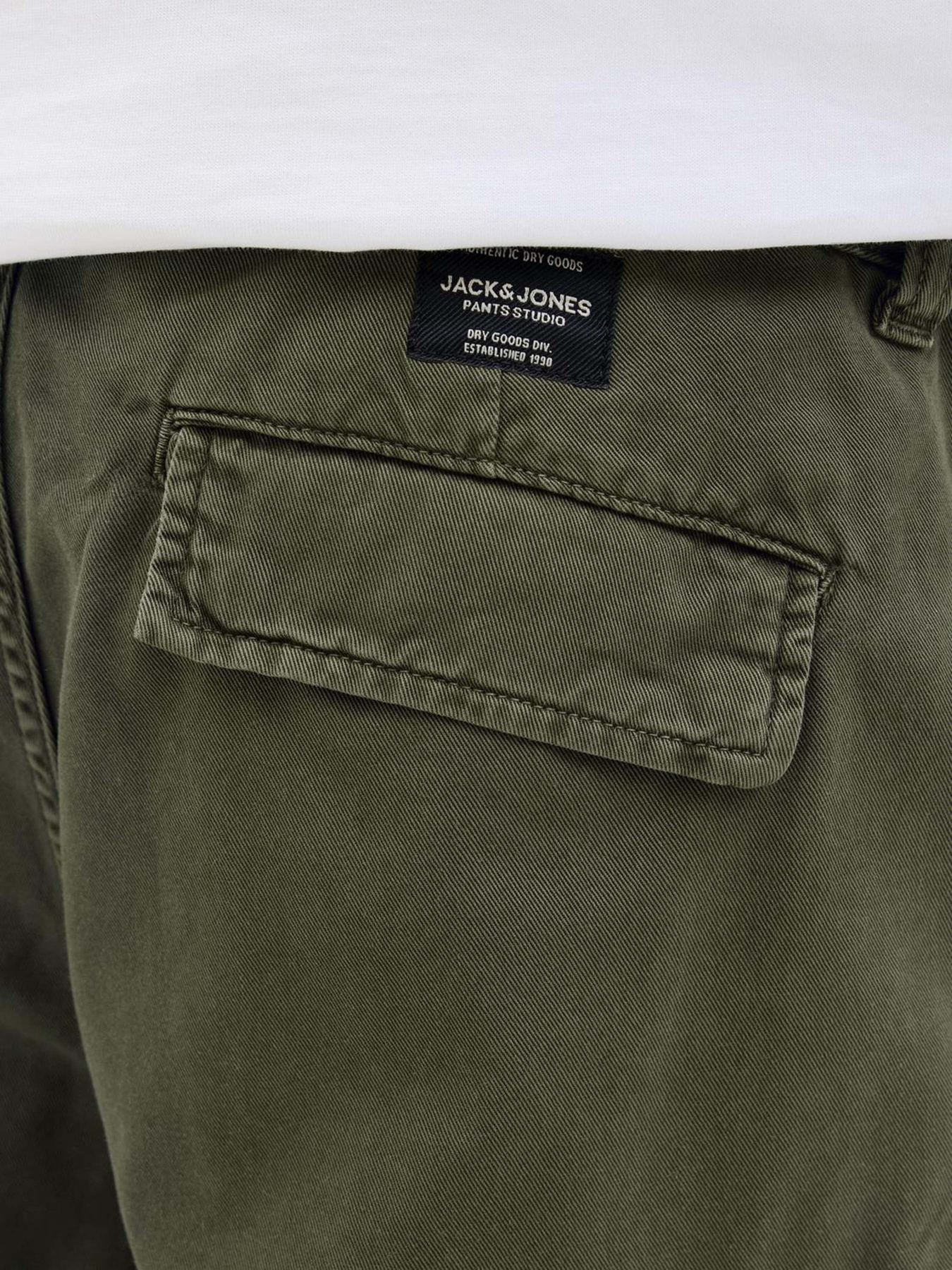 Повседневные шорты JACK & JONES модель 12269374_Olive Night Фото