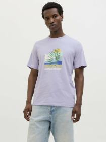 Футболка JACK & JONES Модель 12269416_Languid Lavender Фото