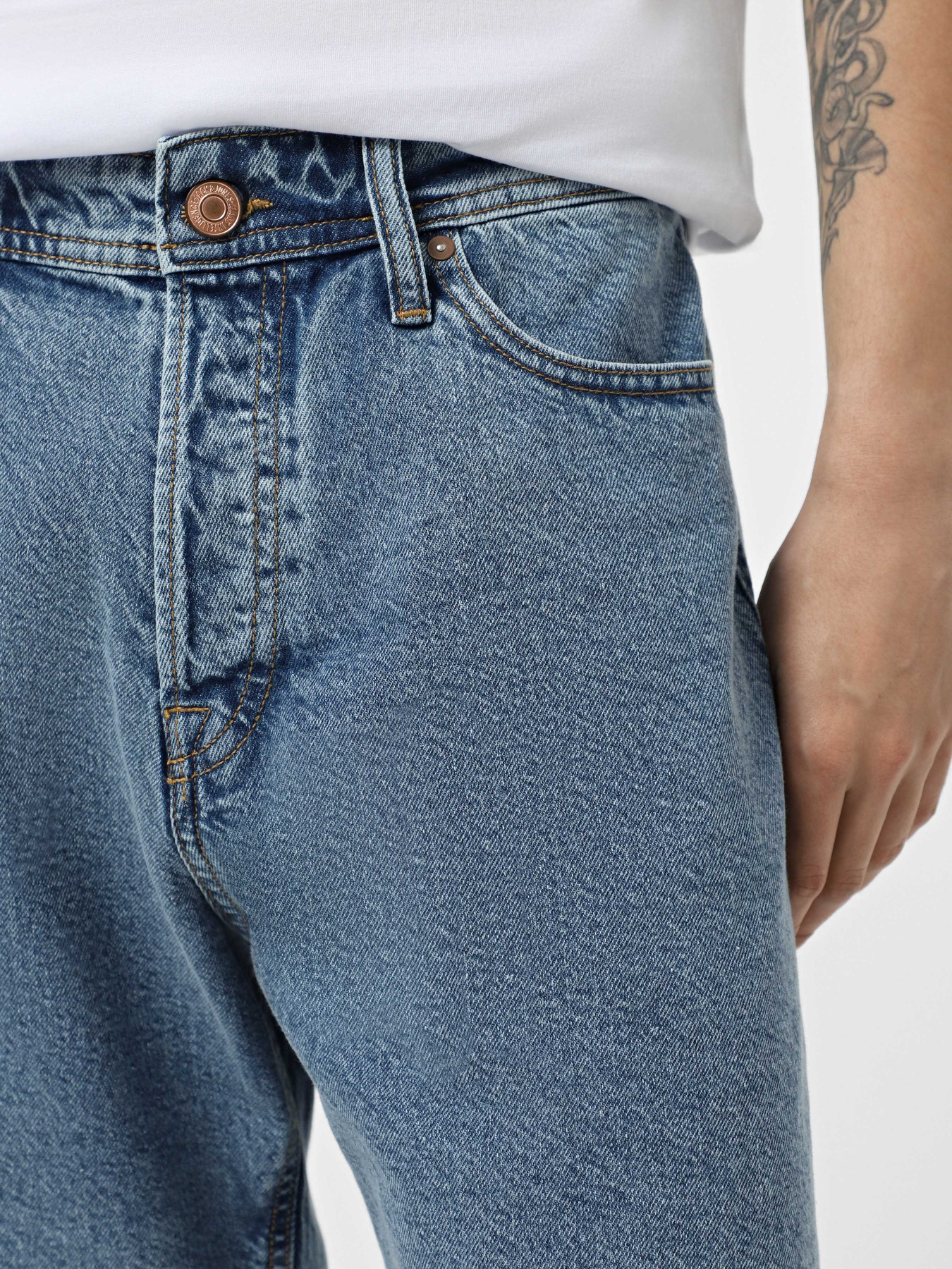 Джинсовые шорты JACK & JONES модель 12269489_Blue Denim SQ 731 Фото