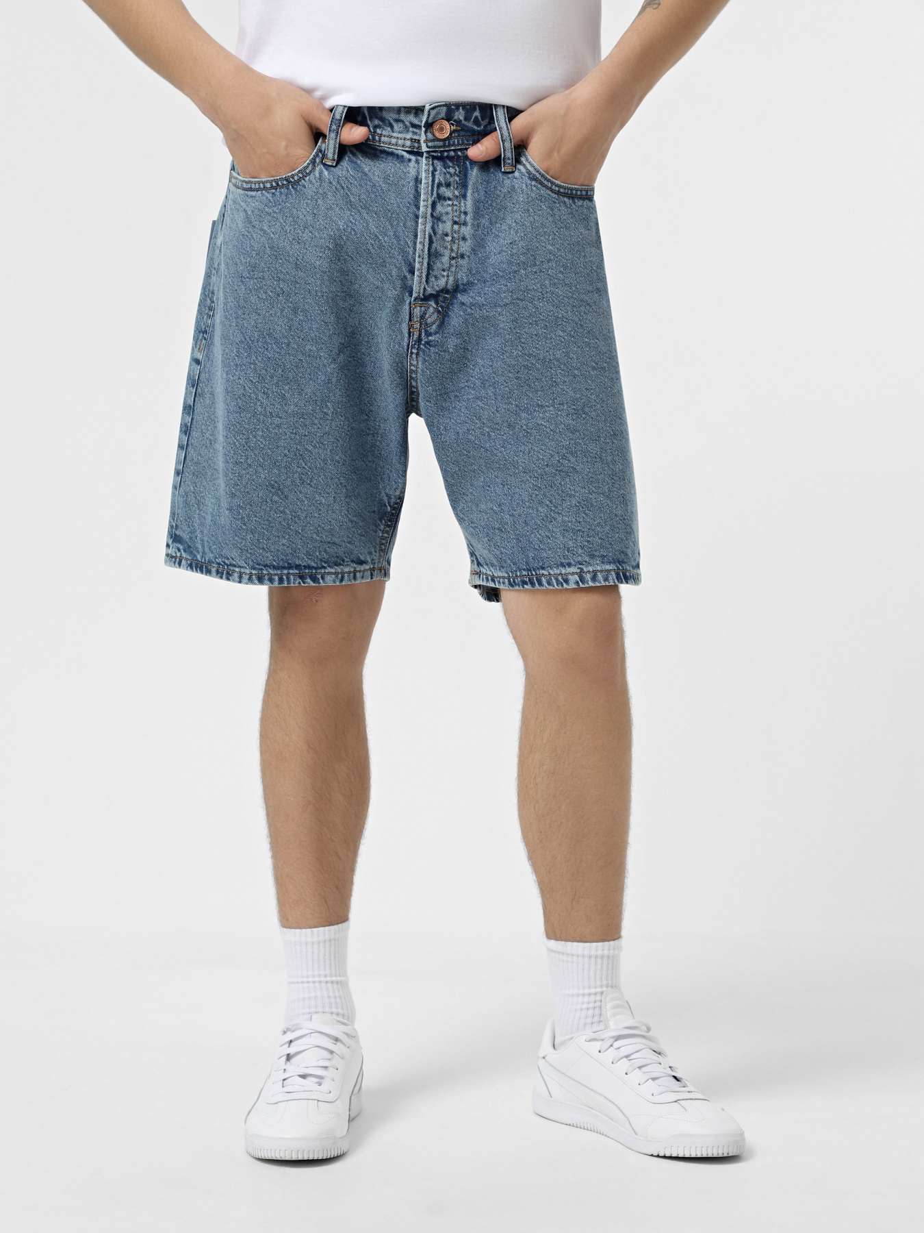 Джинсовые шорты JACK & JONES модель 12269489_Blue Denim SQ 731 Фото