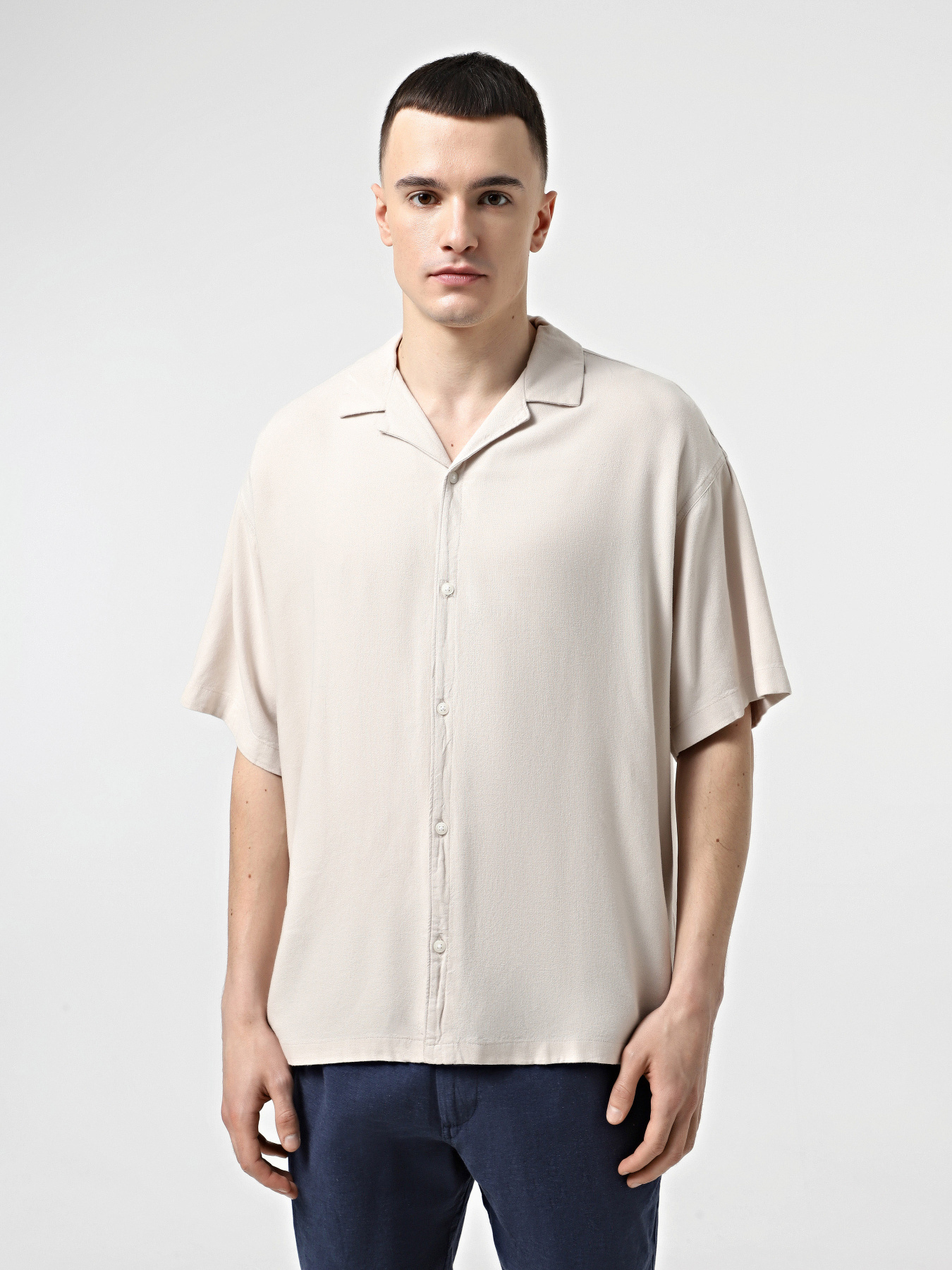 Рубашка повседневная JACK & JONES модель 12269803_Moonbeam Фото