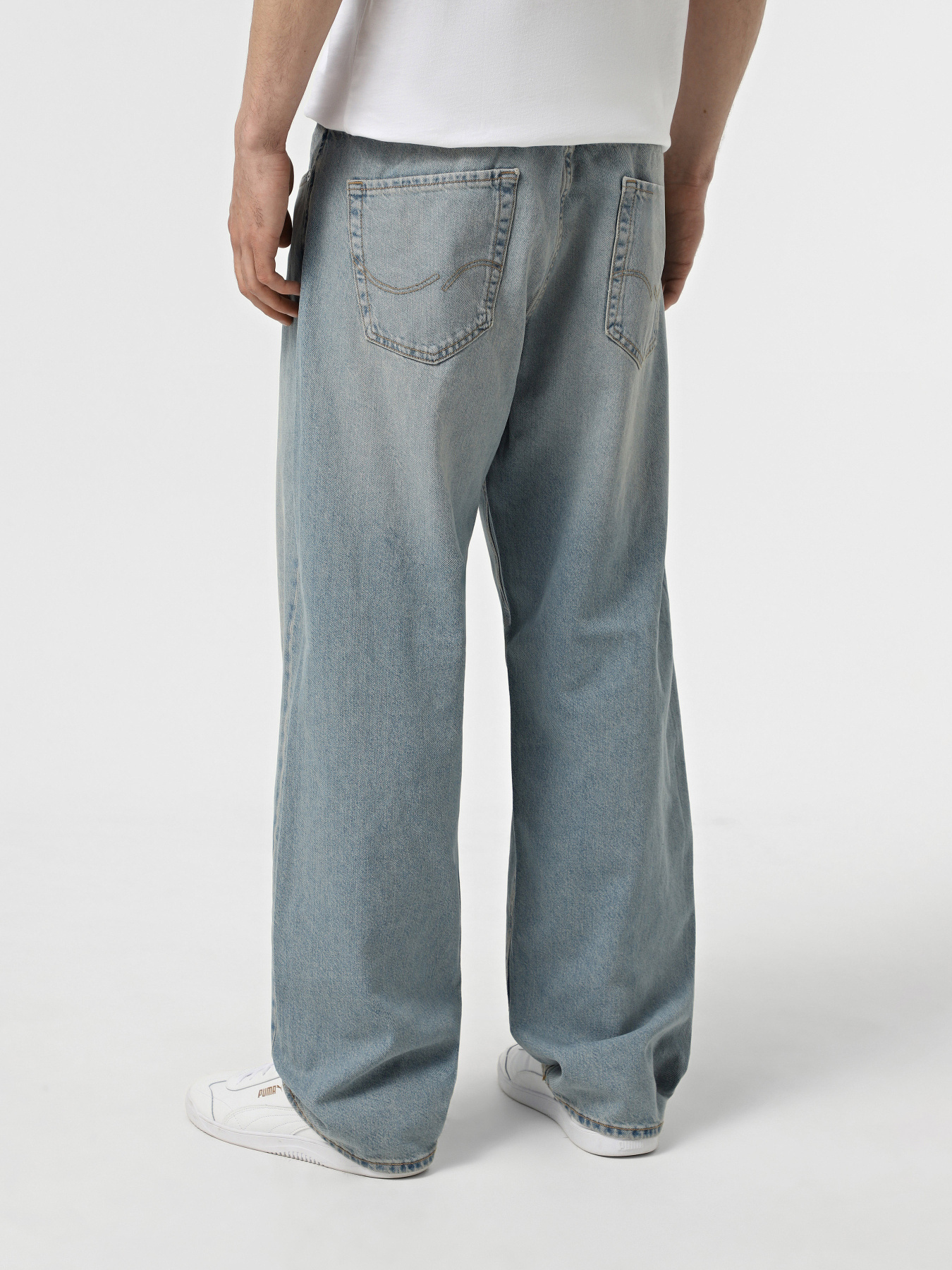 Широкие джинсы JACK & JONES модель 12272278_Blue Denim Фото