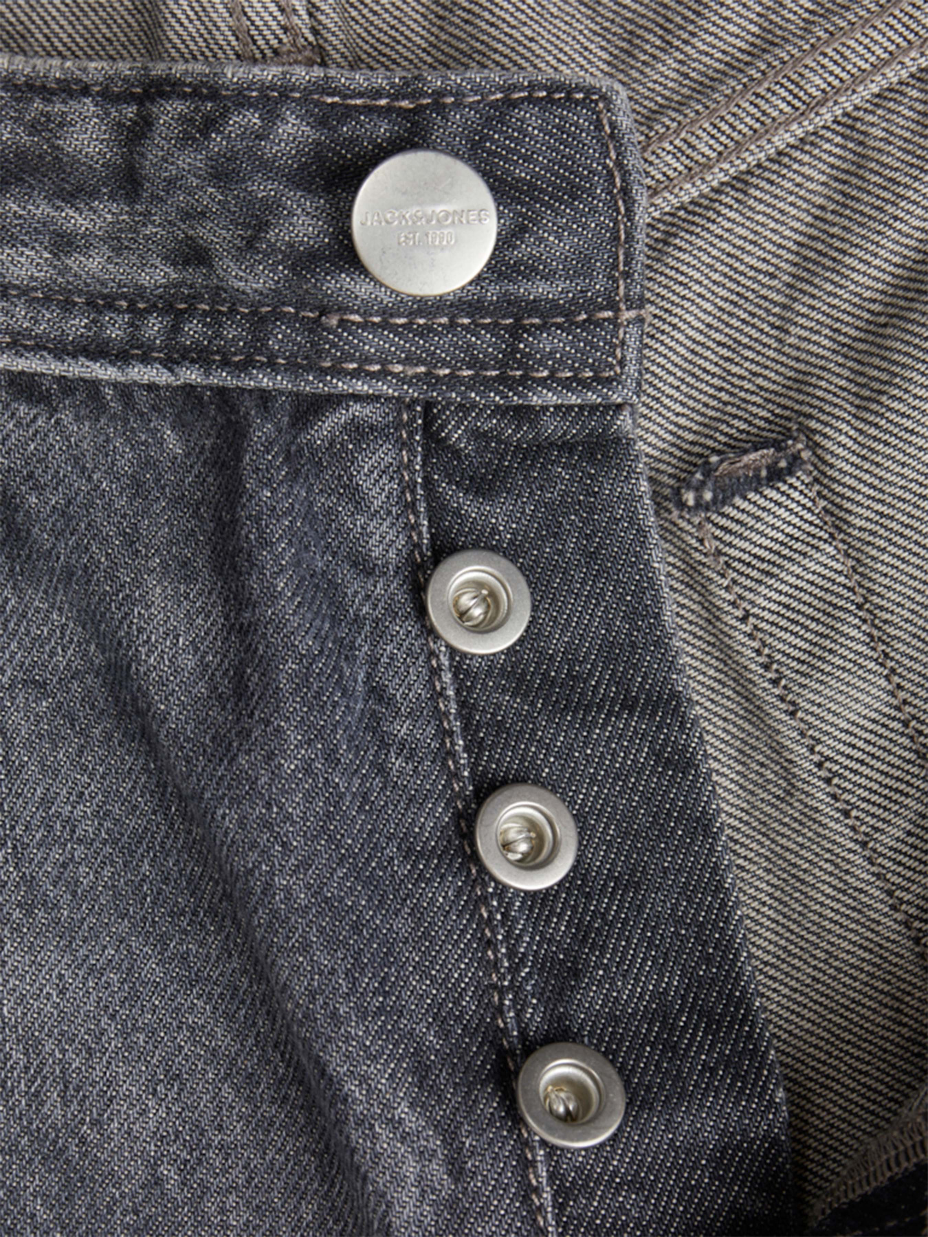 Широкие джинсы JACK & JONES модель 12272355_Black Denim Фото