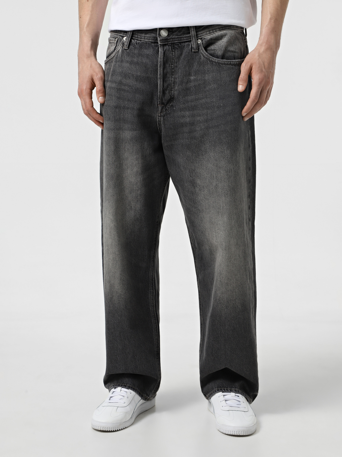 Широкі джинси JACK & JONES модель 12272355_Black Denim Фото