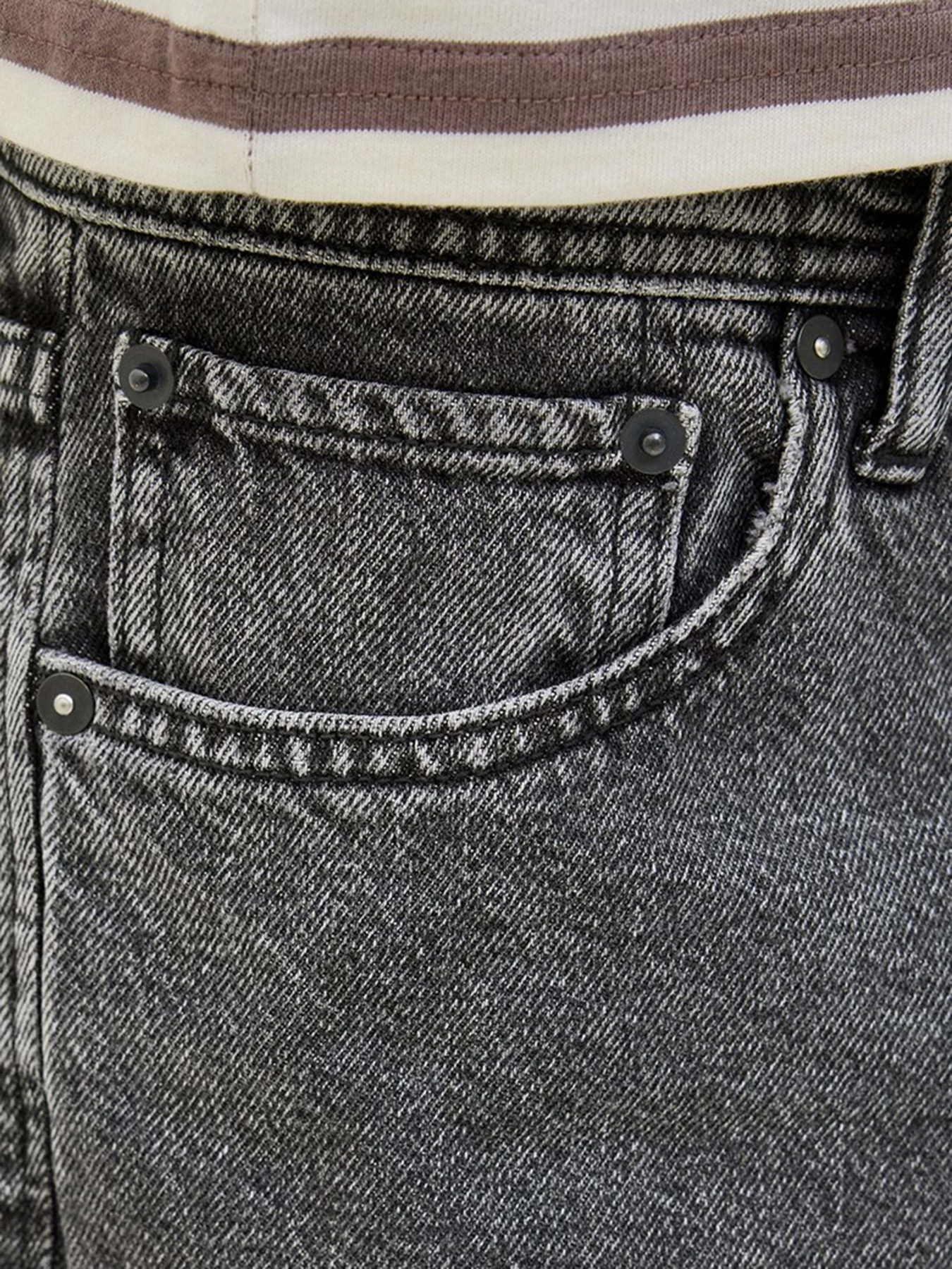 Шорти джинсові JACK & JONES модель 12272549_Black Denim Фото