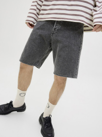 Джинсові шорти JACK & JONES модель 12272549_Black Denim Фото