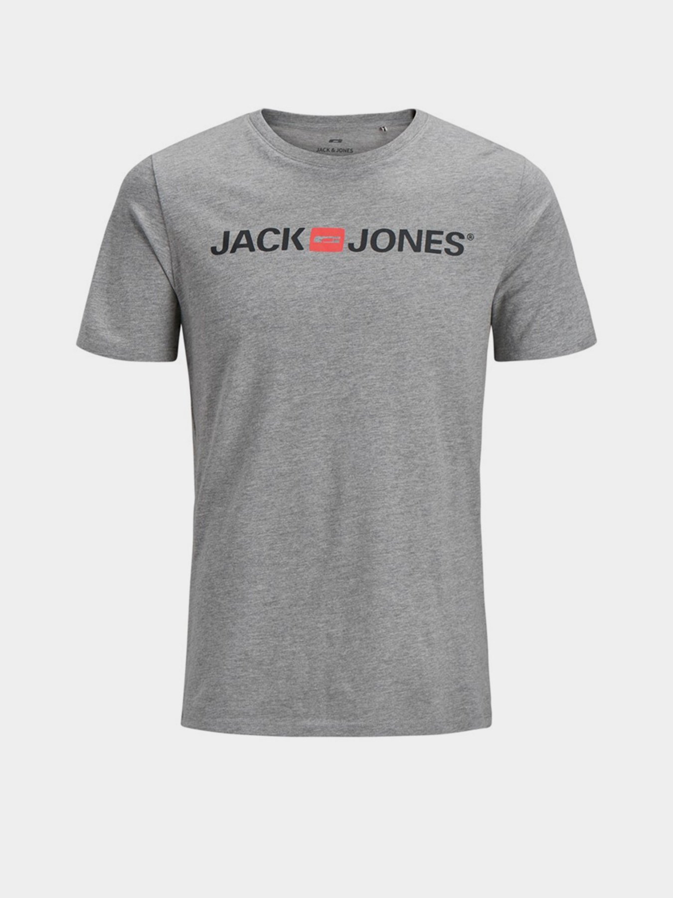 Футболка JACK & JONES модель 12137126_Light Grey Melange Фото