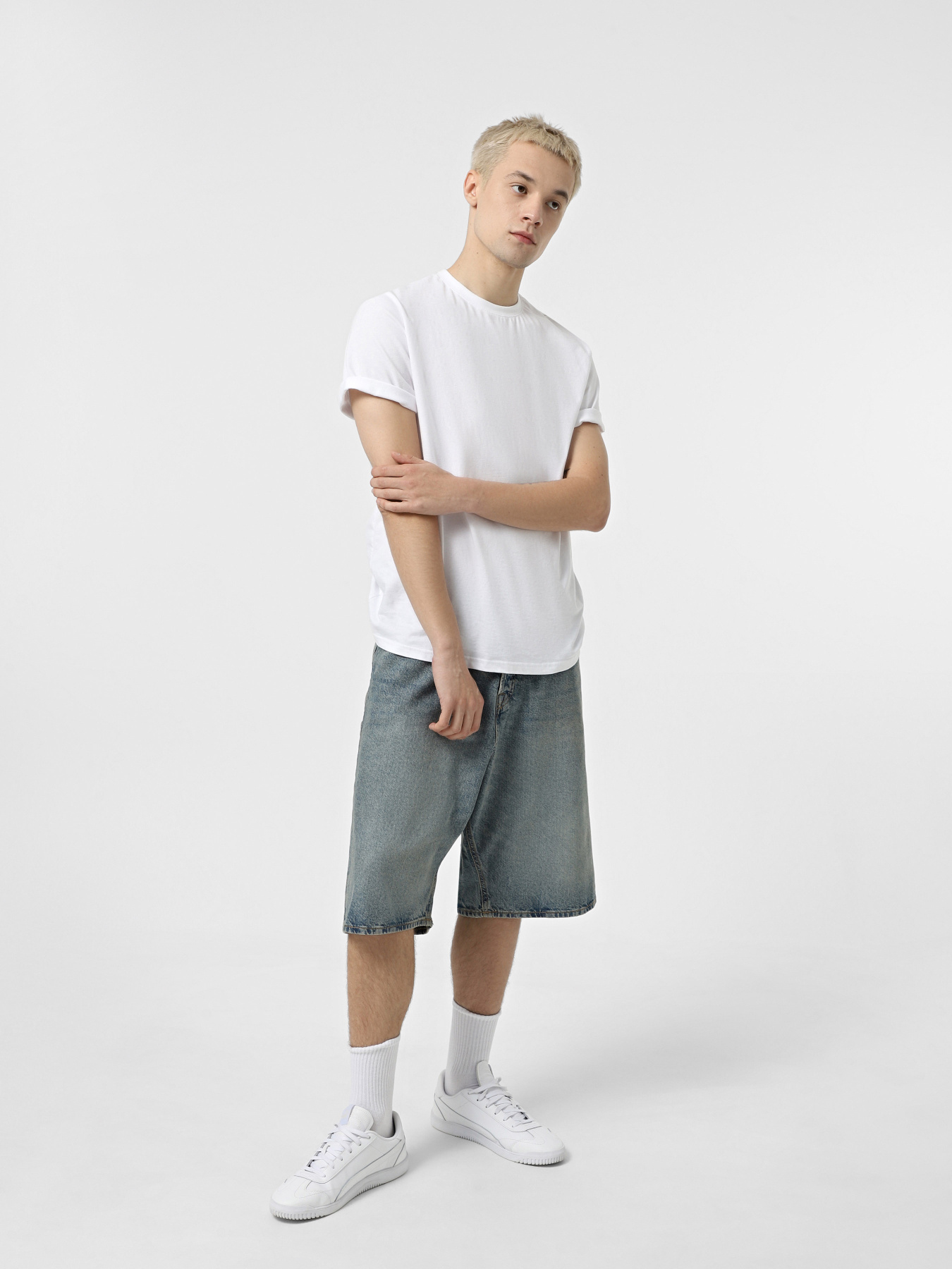 Джинсовые шорты JACK & JONES модель 12272552_Blue Denim Фото