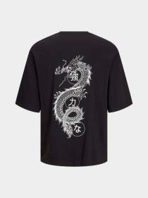 Футболка JACK & JONES модель 12273504_Black Футболка JACK & JONES модель 12273504_Black Фото