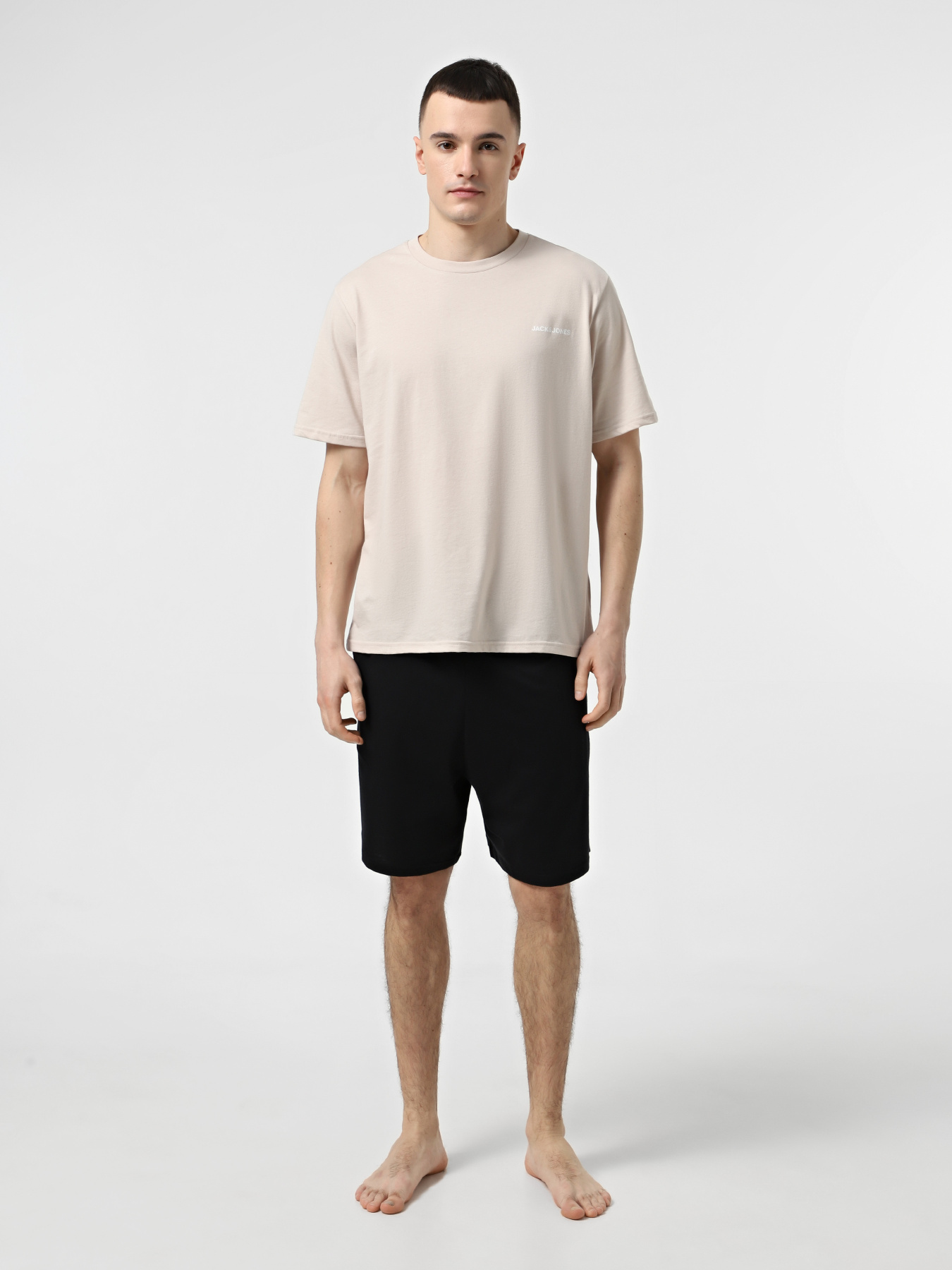 Комплект білизни JACK & JONES модель 12273635_Moonbeam Black shorts Фото