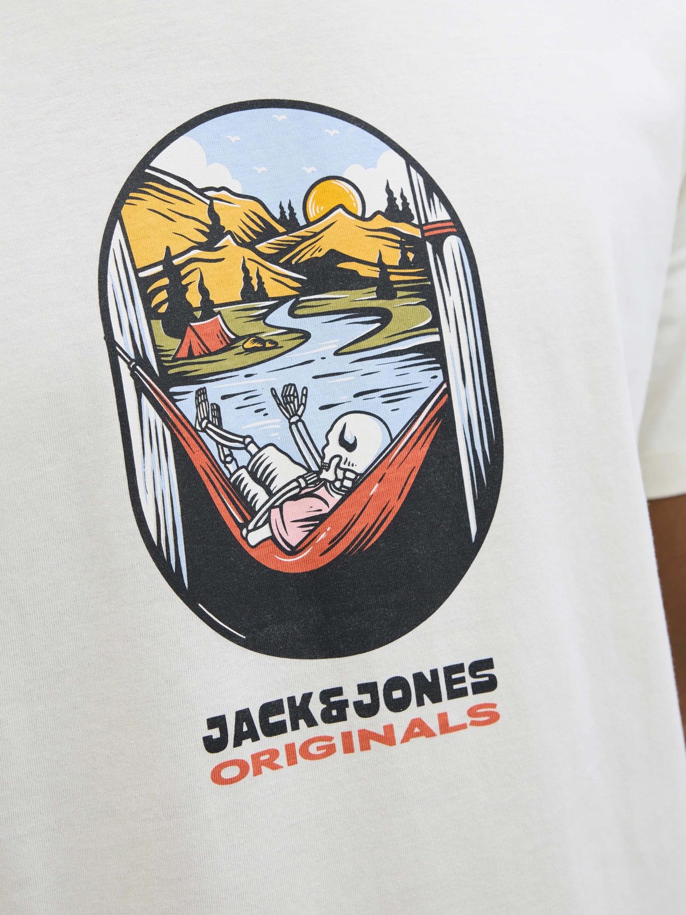 Футболка JACK & JONES модель 12276247_Antique White Футболка JACK & JONES модель 12276247_Antique White Фото