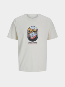 Футболка JACK & JONES модель 12276247_Antique White Футболка JACK & JONES модель 12276247_Antique White Фото
