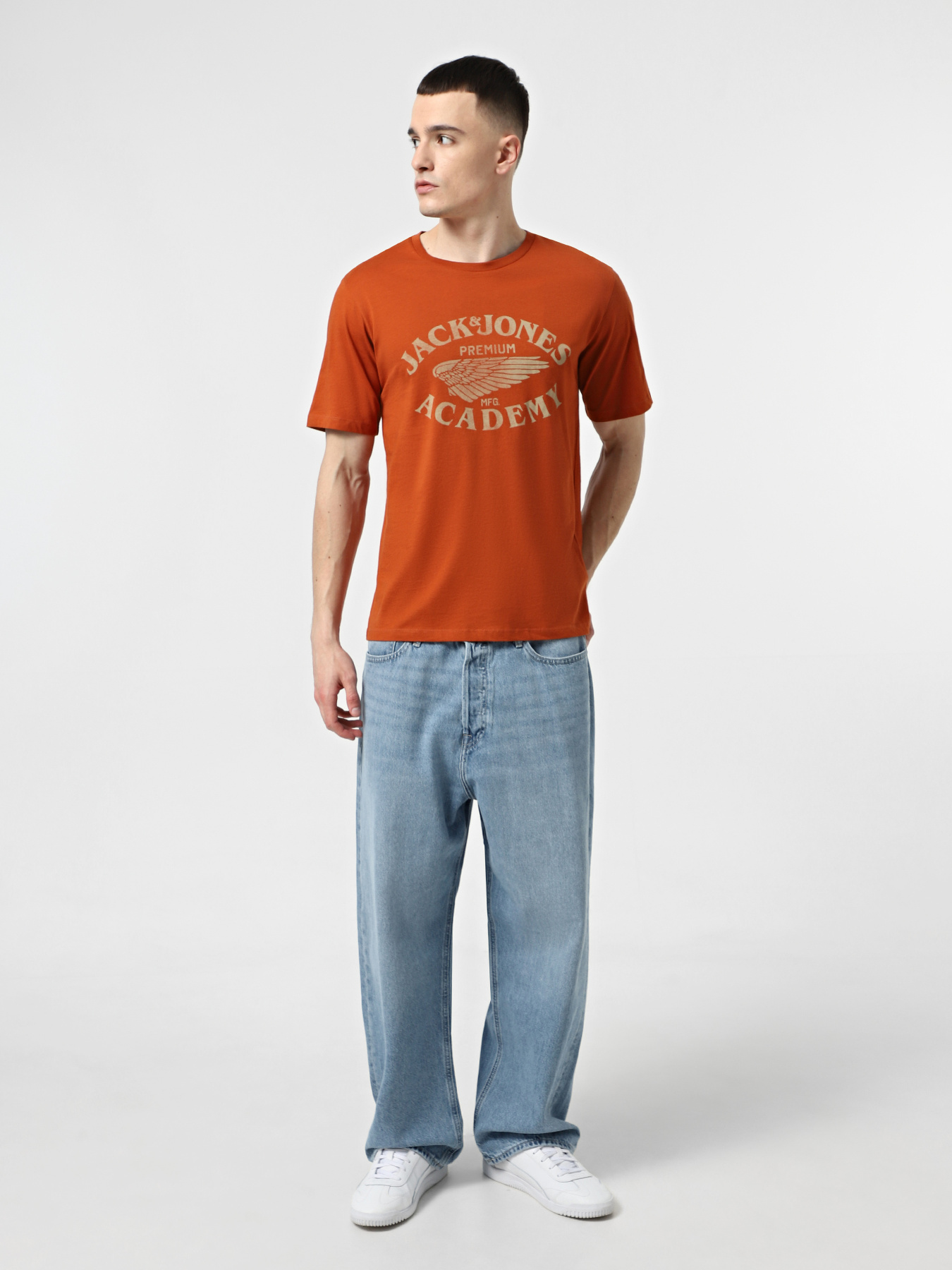 Футболка JACK & JONES модель 12276650_Bombay Brown Фото