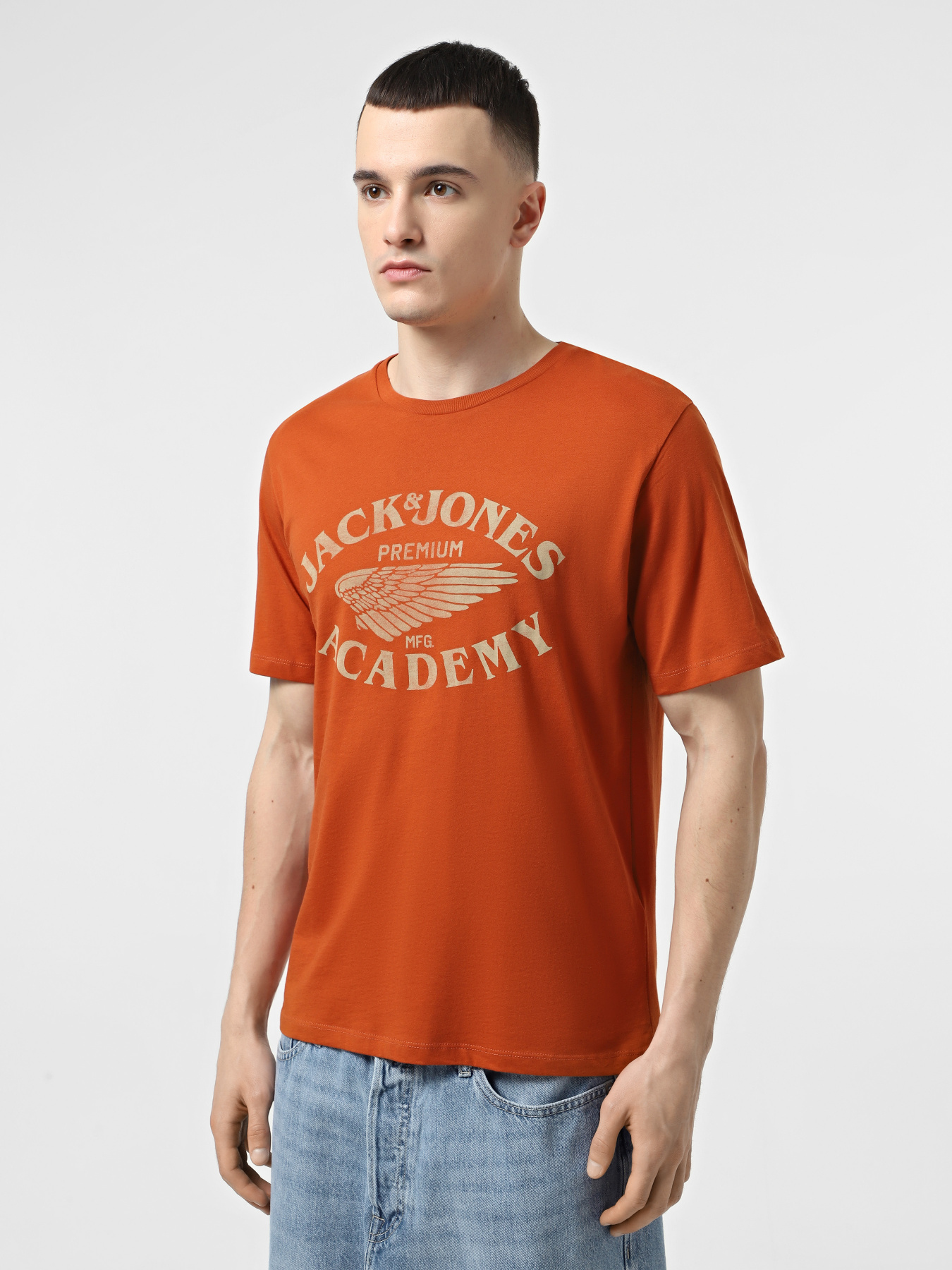 Футболка JACK & JONES модель 12276650_Bombay Brown Футболка JACK & JONES модель 12276650_Bombay Brown Фото