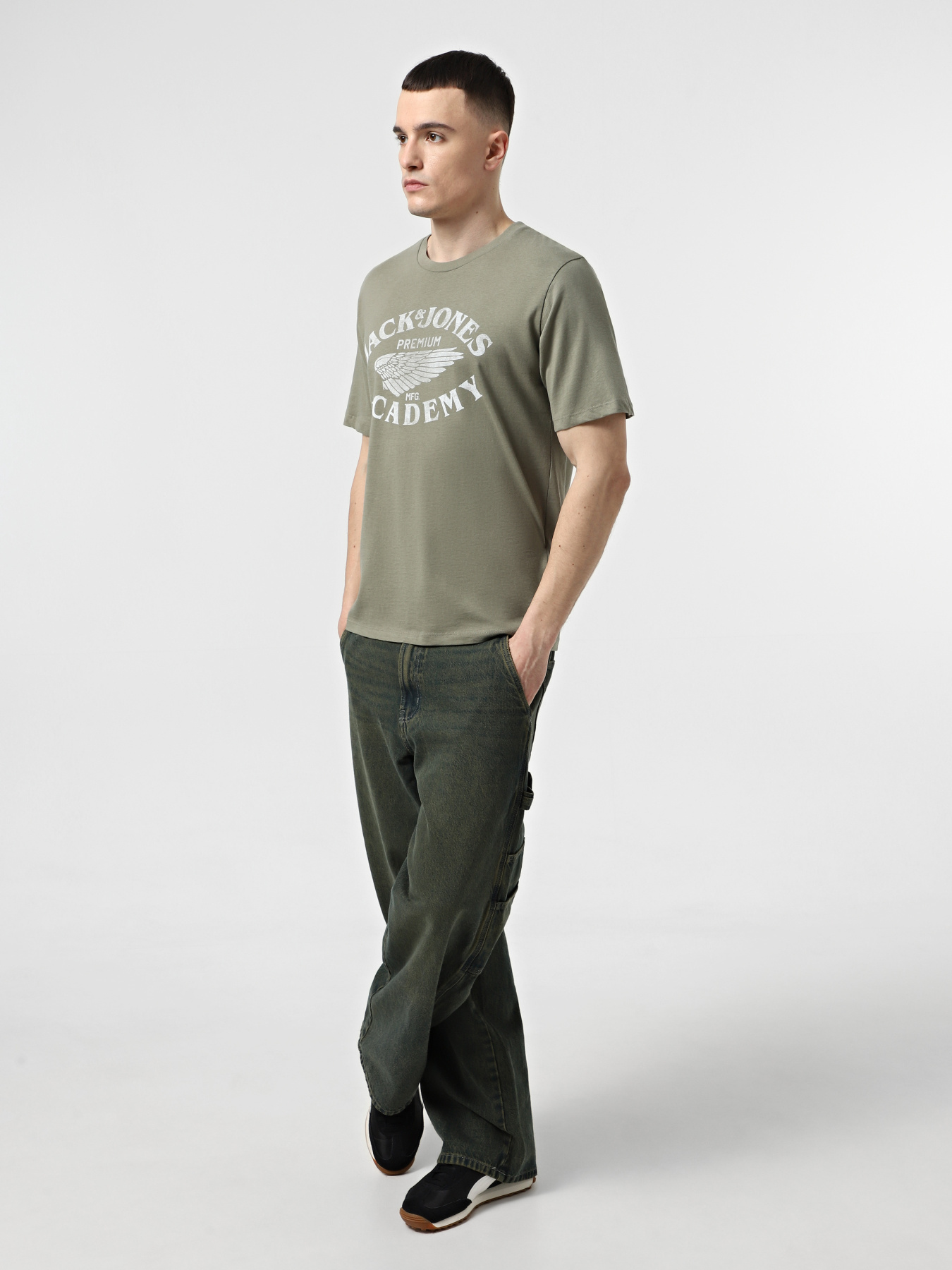 Футболка JACK & JONES модель 12276650_Vetiver Футболка JACK & JONES модель 12276650_Vetiver Фото