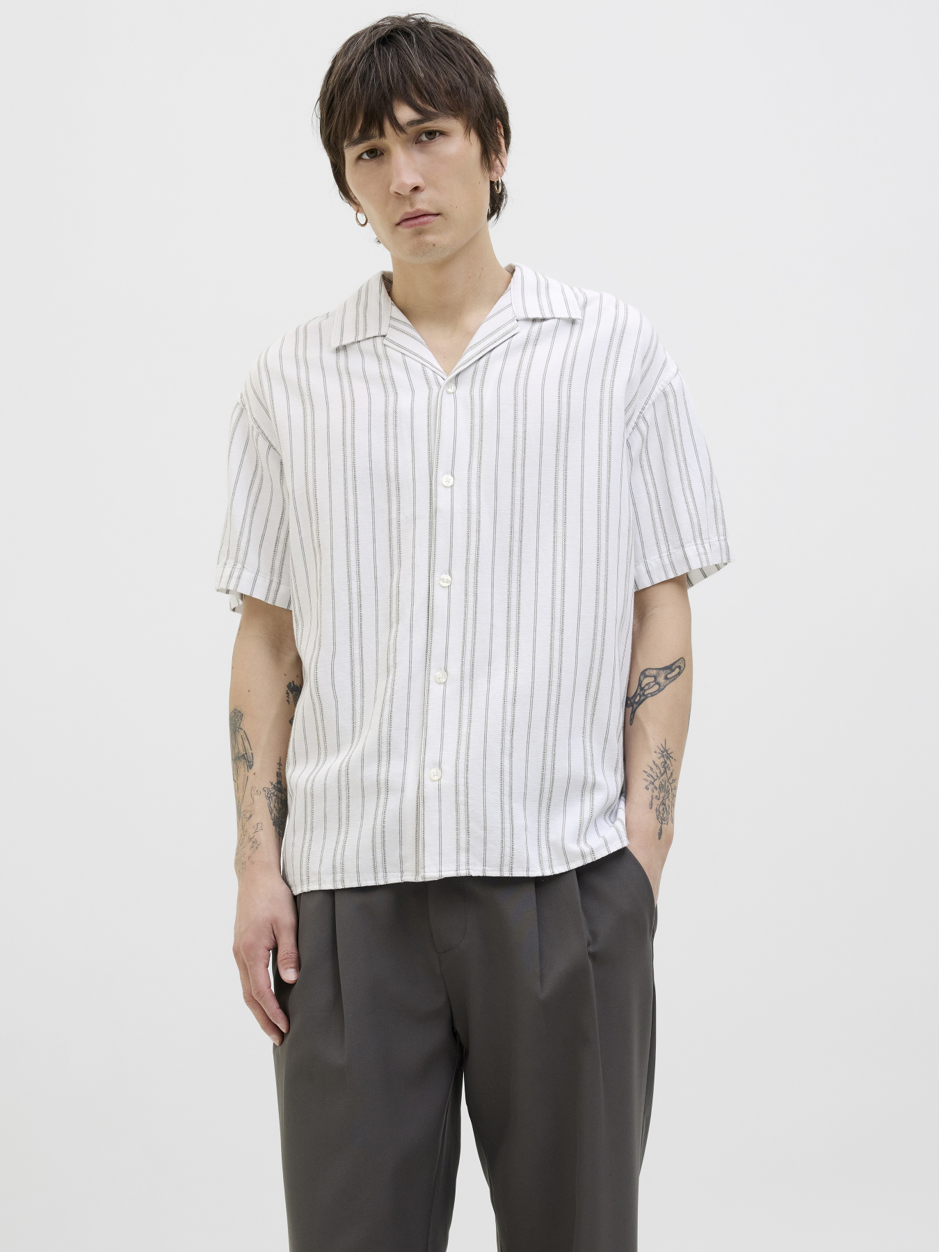 Рубашка повседневная JACK & JONES модель 12276818_Four Leaf Clover Рубашка повседневная JACK & JONES модель 12276818_Four Leaf Clover Фото