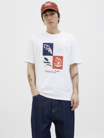 Футболка JACK & JONES Модель 12277220_Bright White Фото