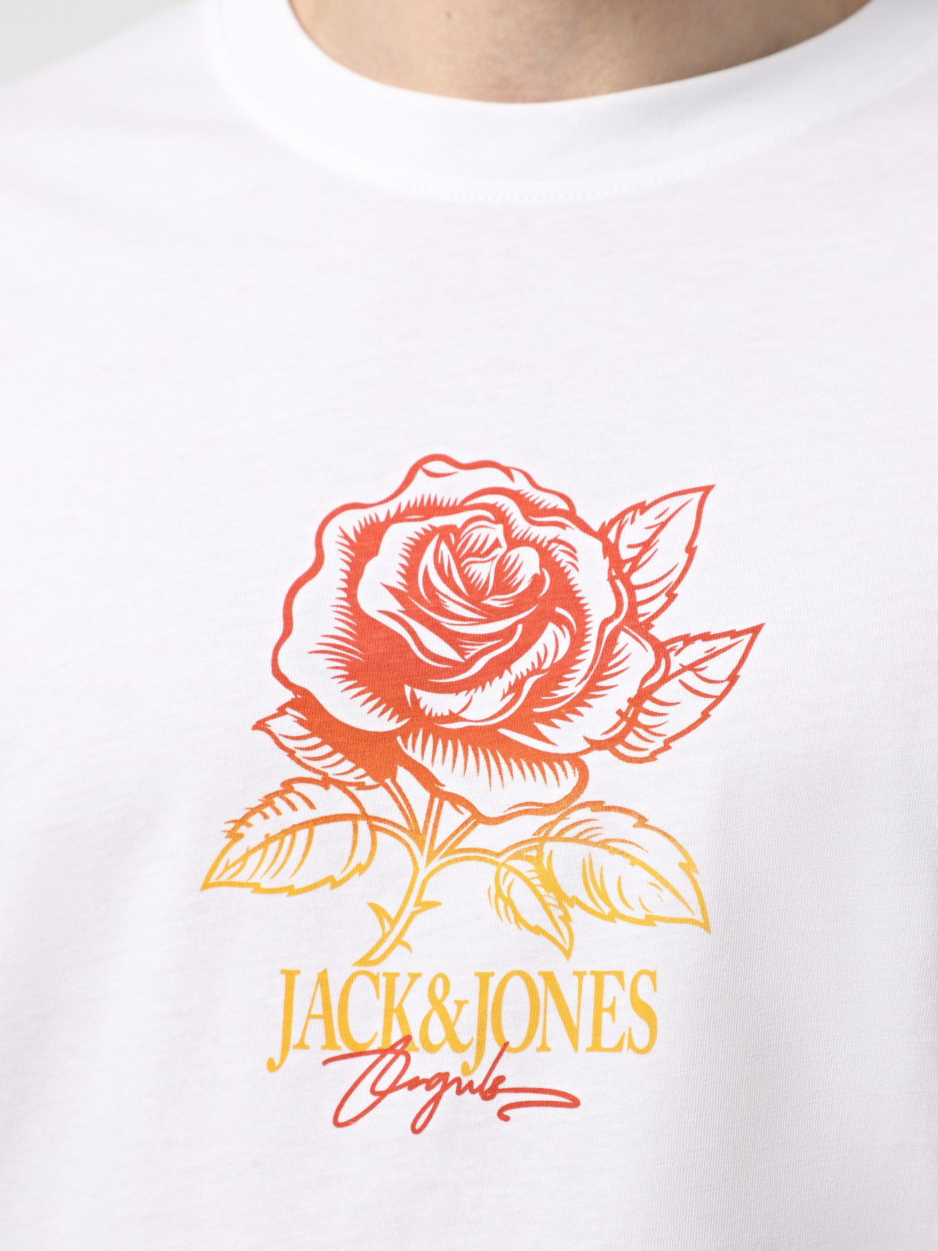 Футболка JACK & JONES модель 12281806_Bright White Фото