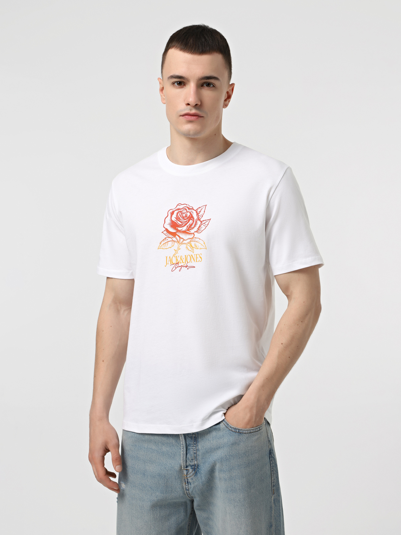 Футболка JACK & JONES модель 12281806_Bright White Фото