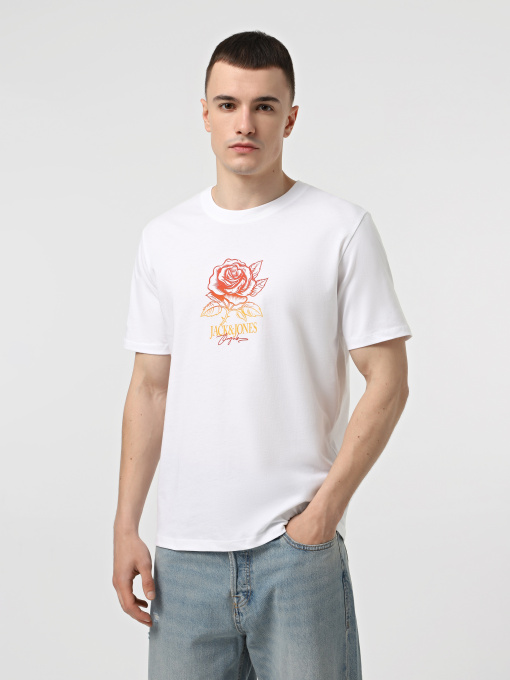 Футболка JACK & JONES Модель 12281806_Bright White Фото