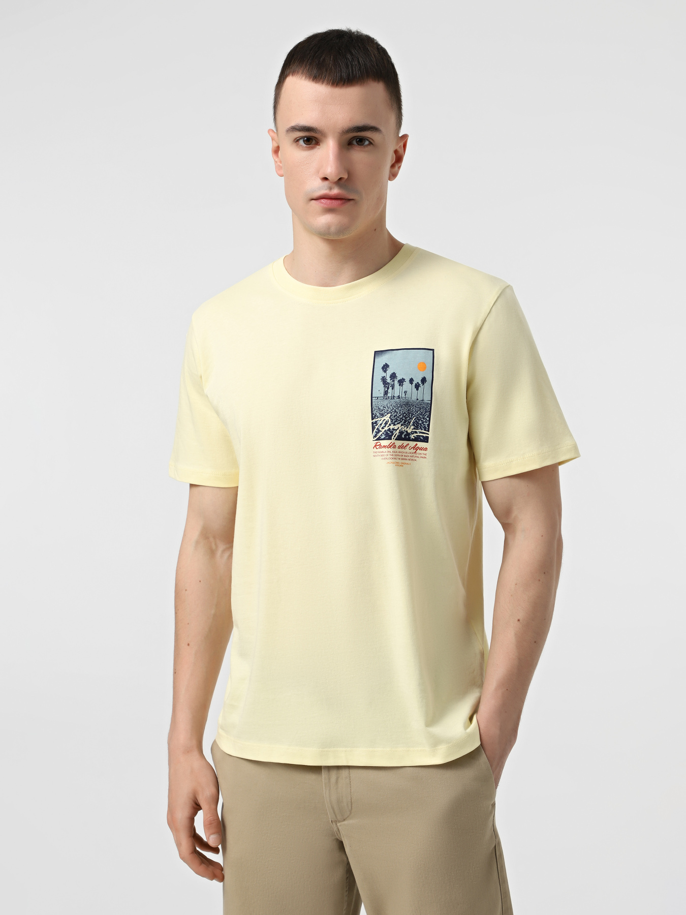 Футболка JACK & JONES модель 12281807_Double Cream Фото