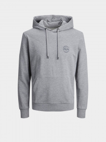 Худи JACK & JONES модель 12205081_Light Grey Melange Фото