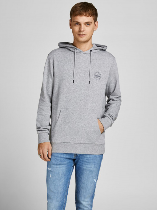 Худі JACK & JONES модель 12205081_Light Grey Melange Фото