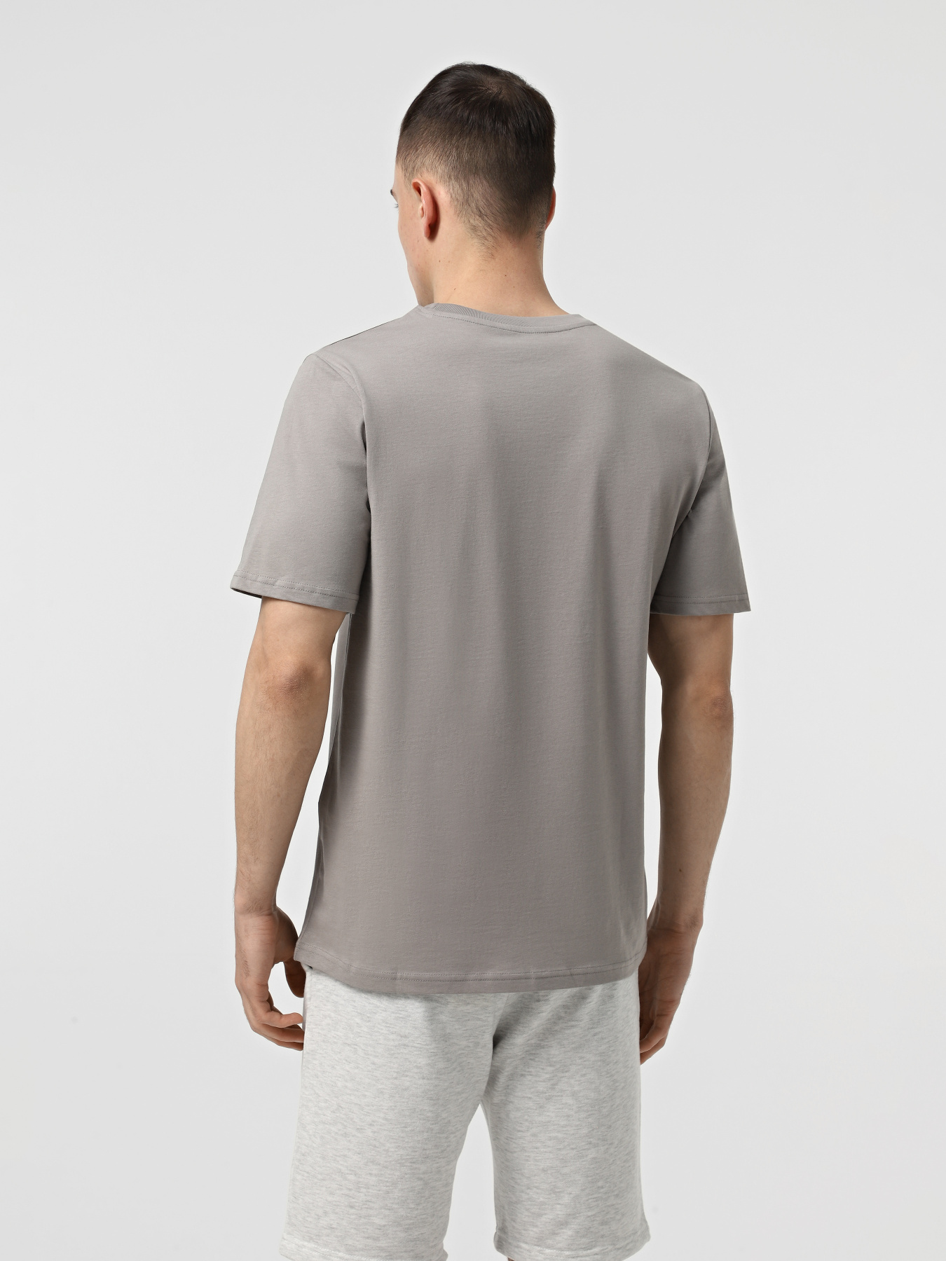 Футболка JACK & JONES Модель 12283825_Gray Flannel Фото