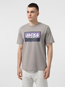 Футболка JACK & JONES модель 12283825_Gray Flannel Фото