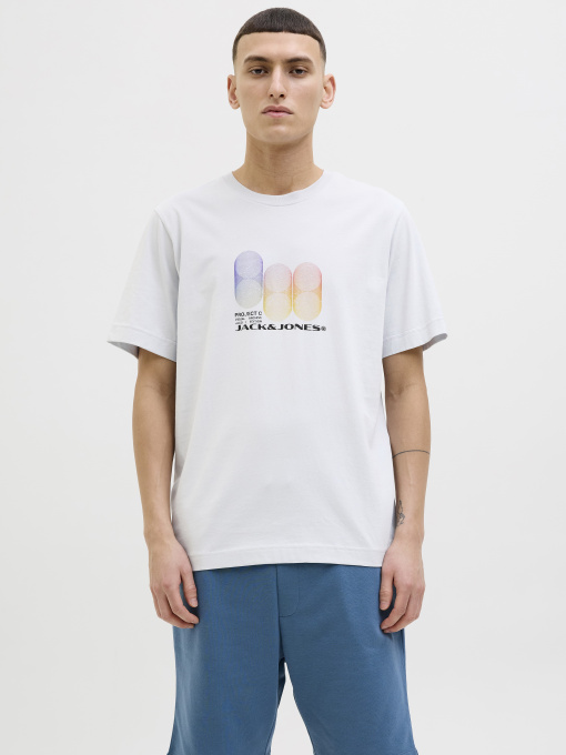 Футболка JACK & JONES Модель 12281091_Gray Dawn Фото