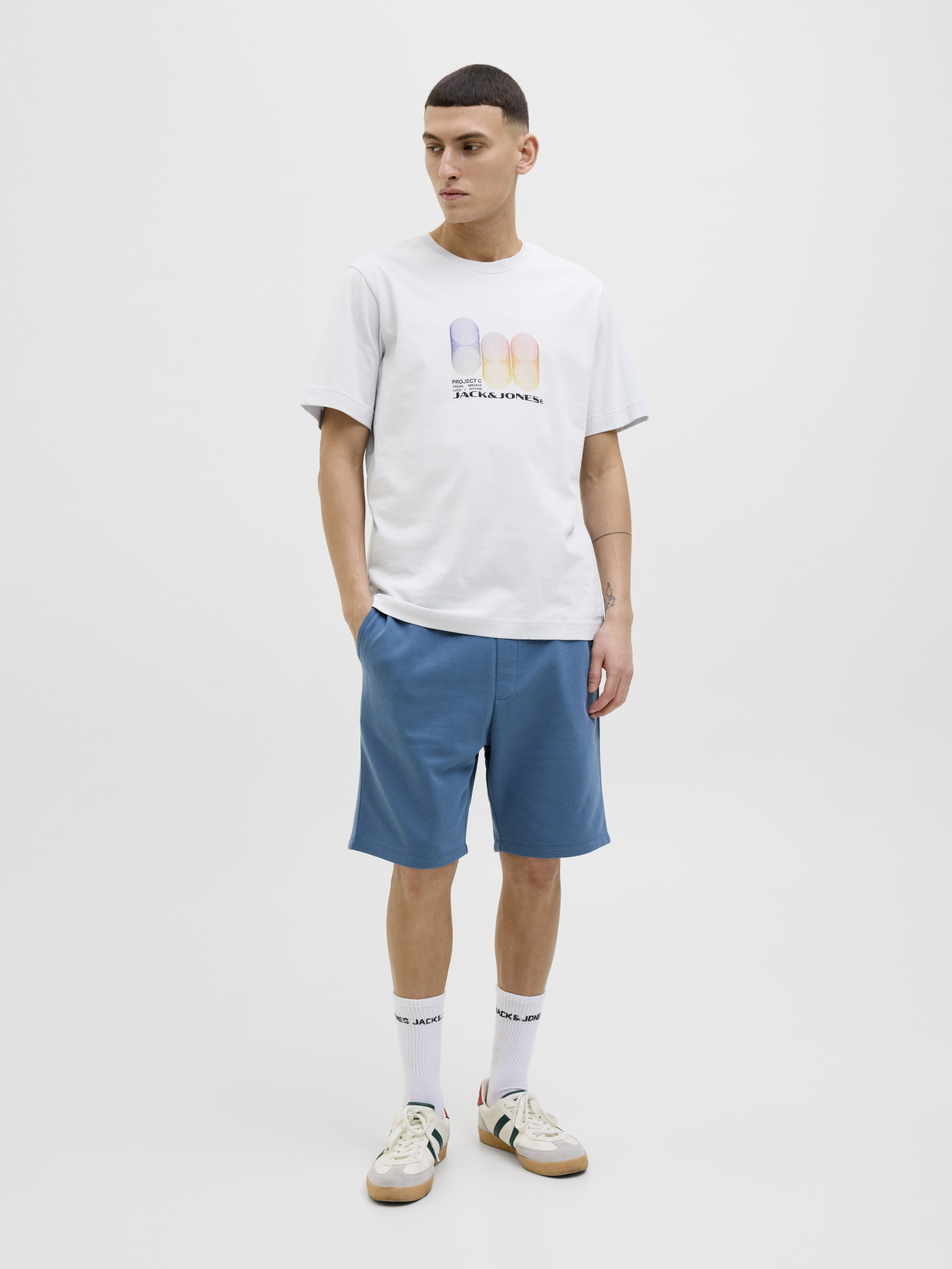 Футболка JACK & JONES модель 12281091_Gray Dawn Фото