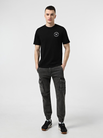 Зауженные джинсы JACK & JONES модель 12269597_Black Denim MF 002 Фото
