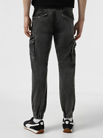 Зауженные джинсы JACK & JONES модель 12269597_Black Denim MF 002 Фото