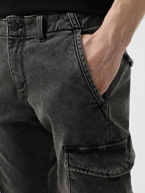 Зауженные джинсы JACK & JONES модель 12269597_Black Denim MF 002 Фото