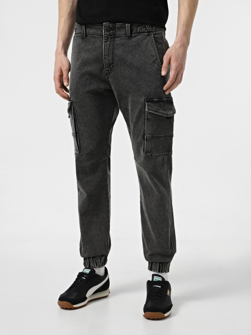 Зауженные джинсы JACK & JONES модель 12269597_Black Denim MF 002 Фото