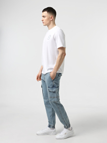 Зауженные джинсы JACK & JONES модель 12269597_Blue Denim MF 001 Фото