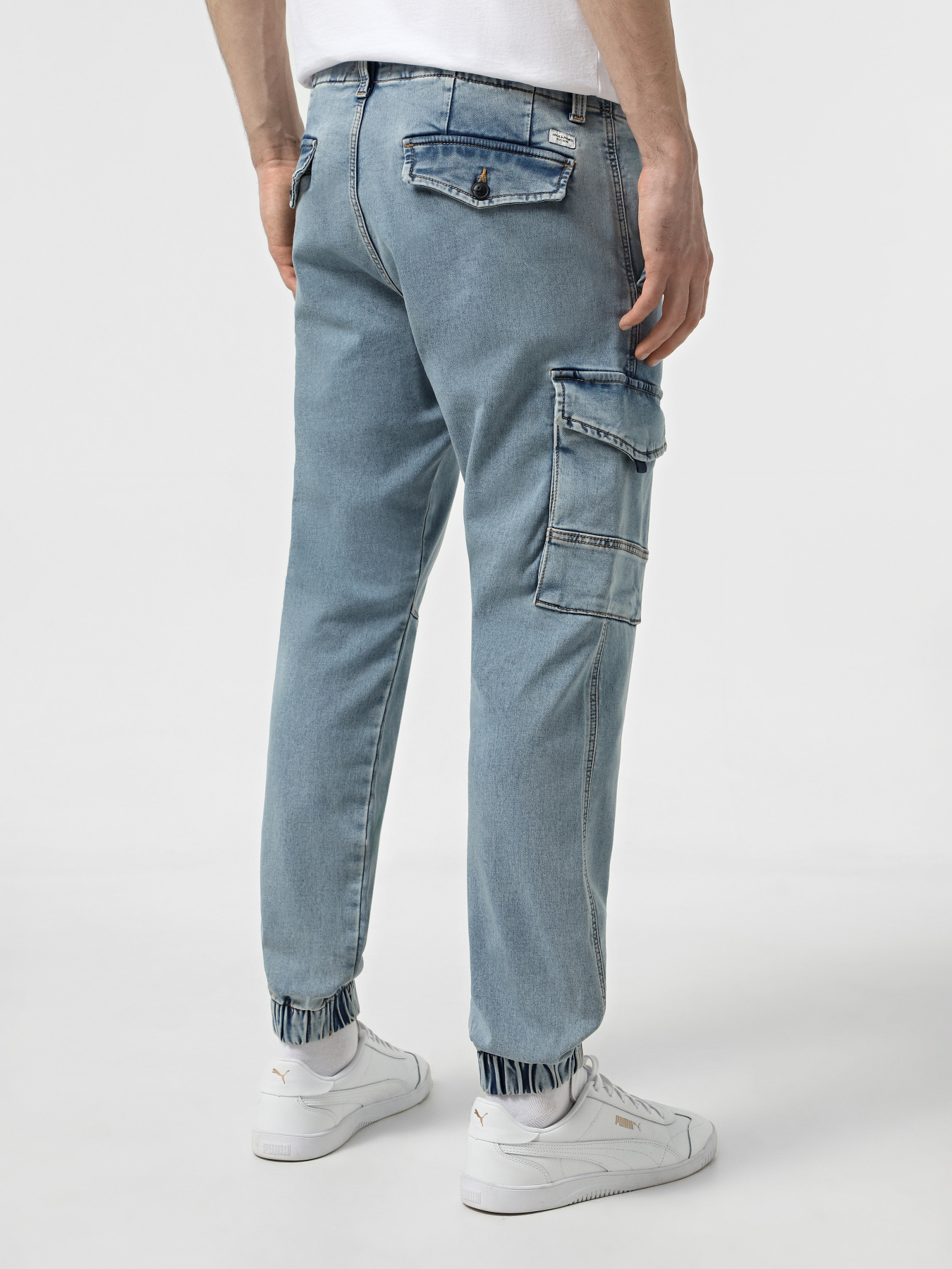 Завужені джинси JACK & JONES модель 12269597_Blue Denim MF 001 Завужені джинси JACK & JONES модель 12269597_Blue Denim MF 001 Фото