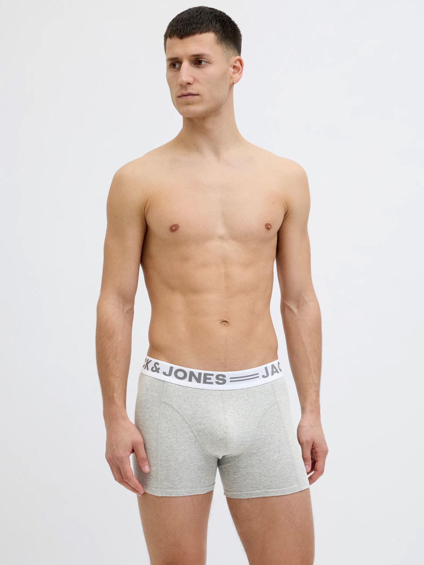 Набір трусів JACK & JONES модель 12081832_Light Grey Melange Dress B Фото