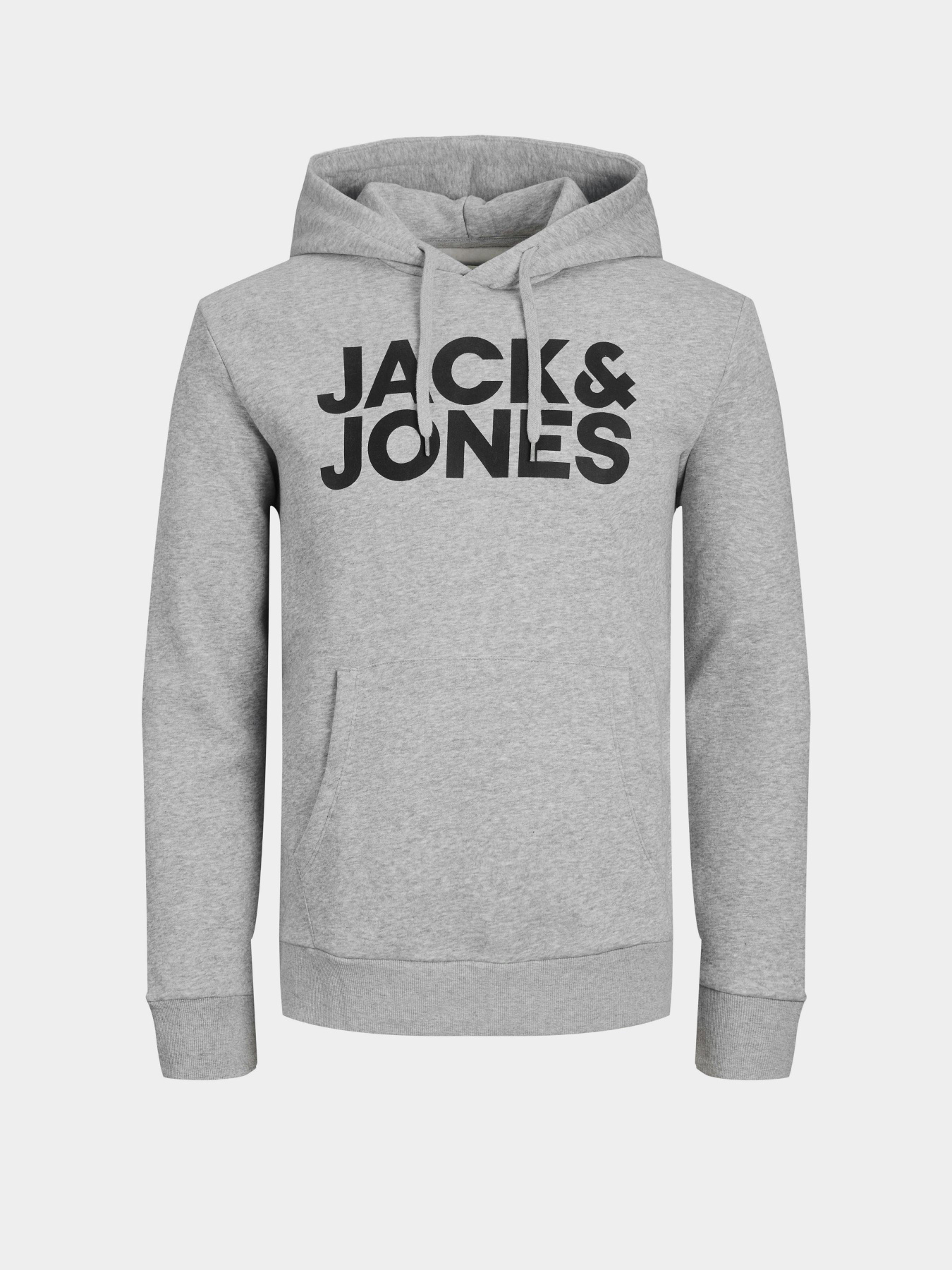 Худи JACK & JONES модель 12152840_Light Grey Melange Reg /La Худи JACK & JONES модель 12152840_Light Grey Melange Reg /La Фото