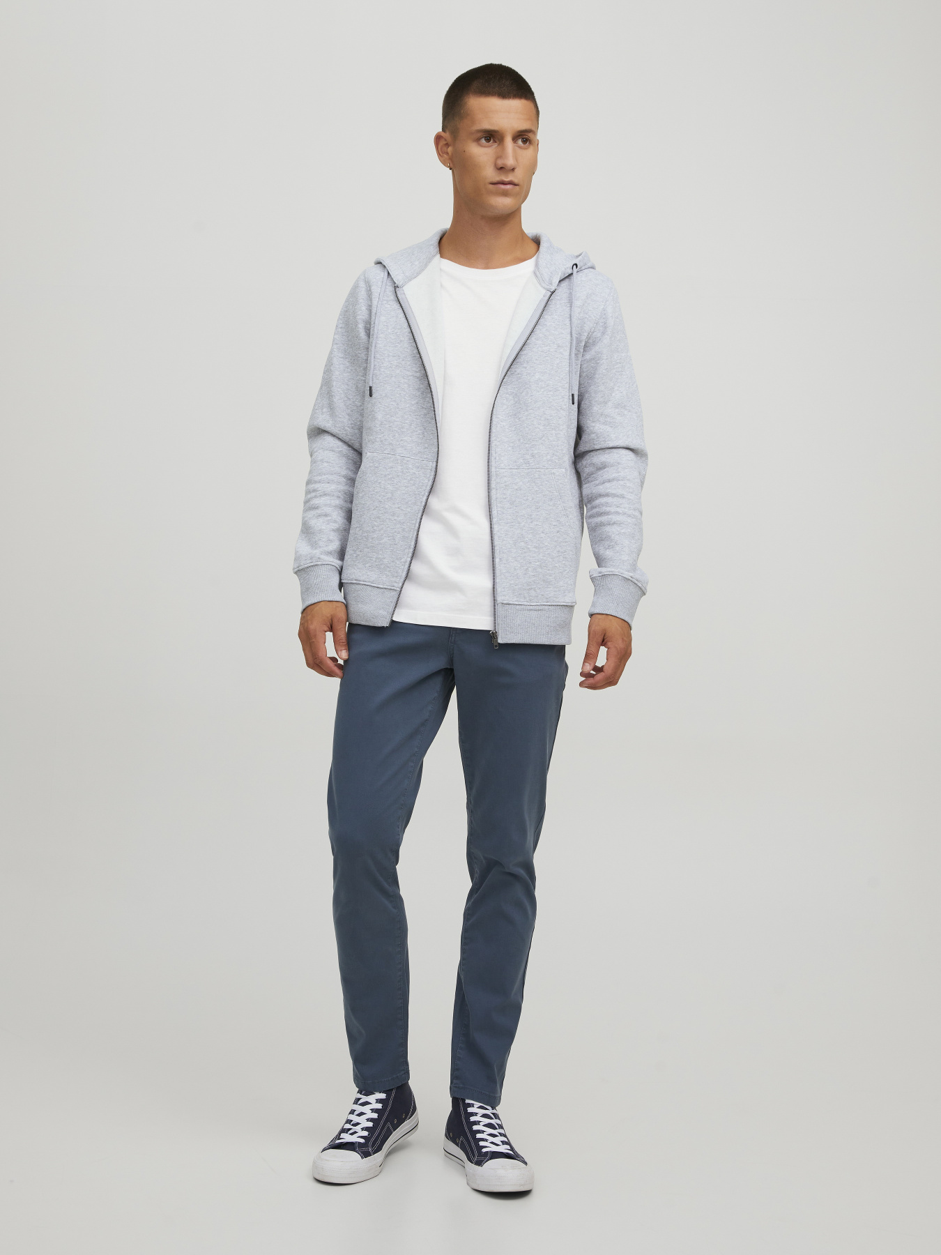 Кофта JACK & JONES модель 12249342_Light Grey Melange Фото
