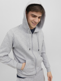 Кофта JACK & JONES модель 12249342_Light Grey Melange Кофта JACK & JONES модель 12249342_Light Grey Melange Фото