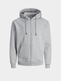 Кофта JACK & JONES модель 12249342_Light Grey Melange Кофта JACK & JONES модель 12249342_Light Grey Melange Фото