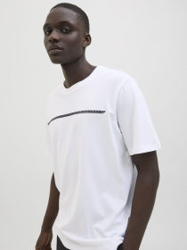 Футболка JACK & JONES модель 12273120_Bright White Футболка JACK & JONES модель 12273120_Bright White Фото