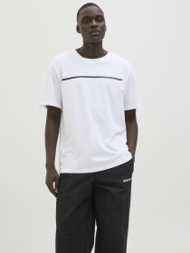 Футболки и поло JACK & JONES FUSION FULL BRANDING  TEE модель 12273120_Bright White Фото
