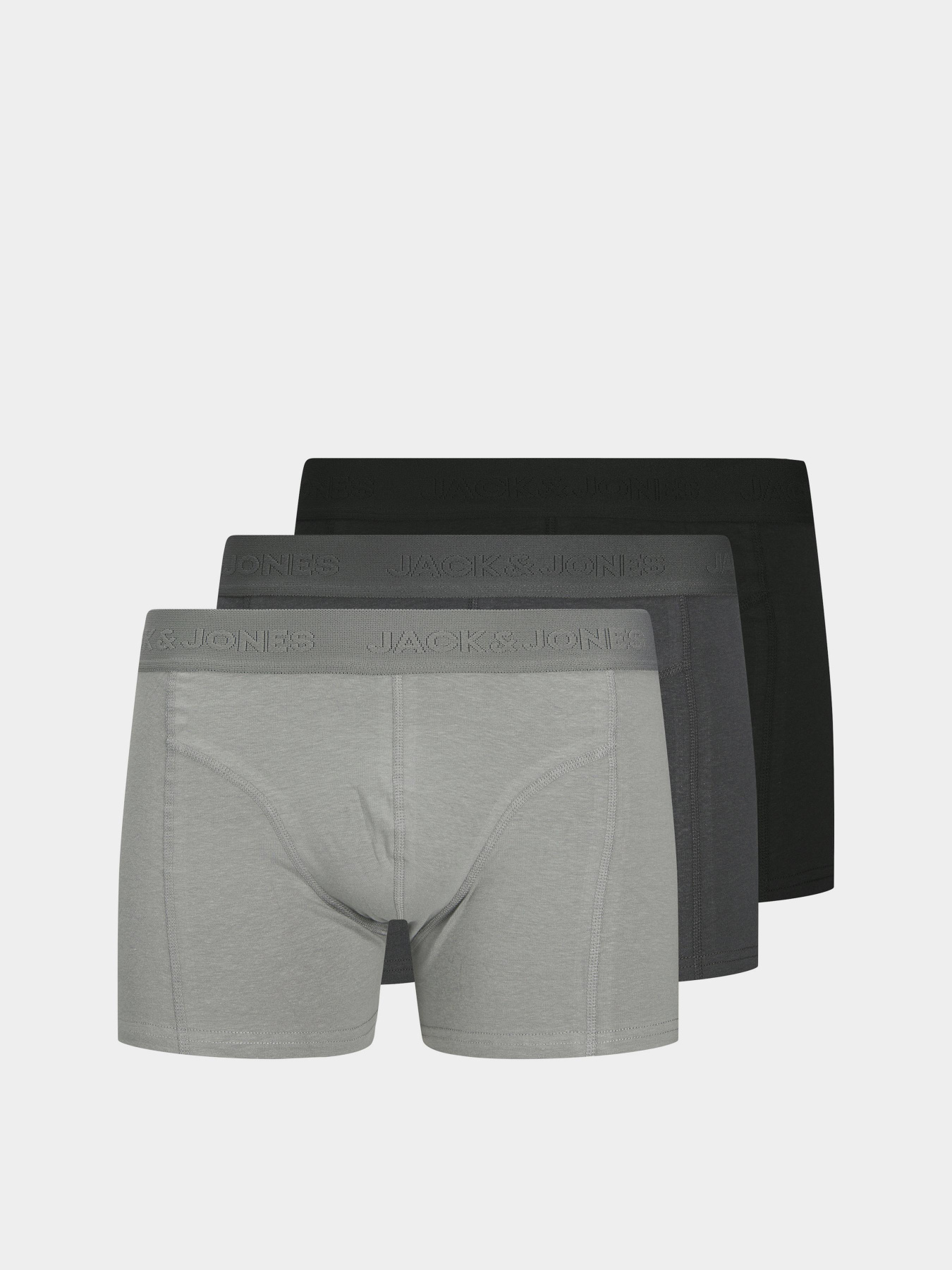 Набор трусов JACK & JONES модель 12275575_Black Dark grey - Light gr Фото
