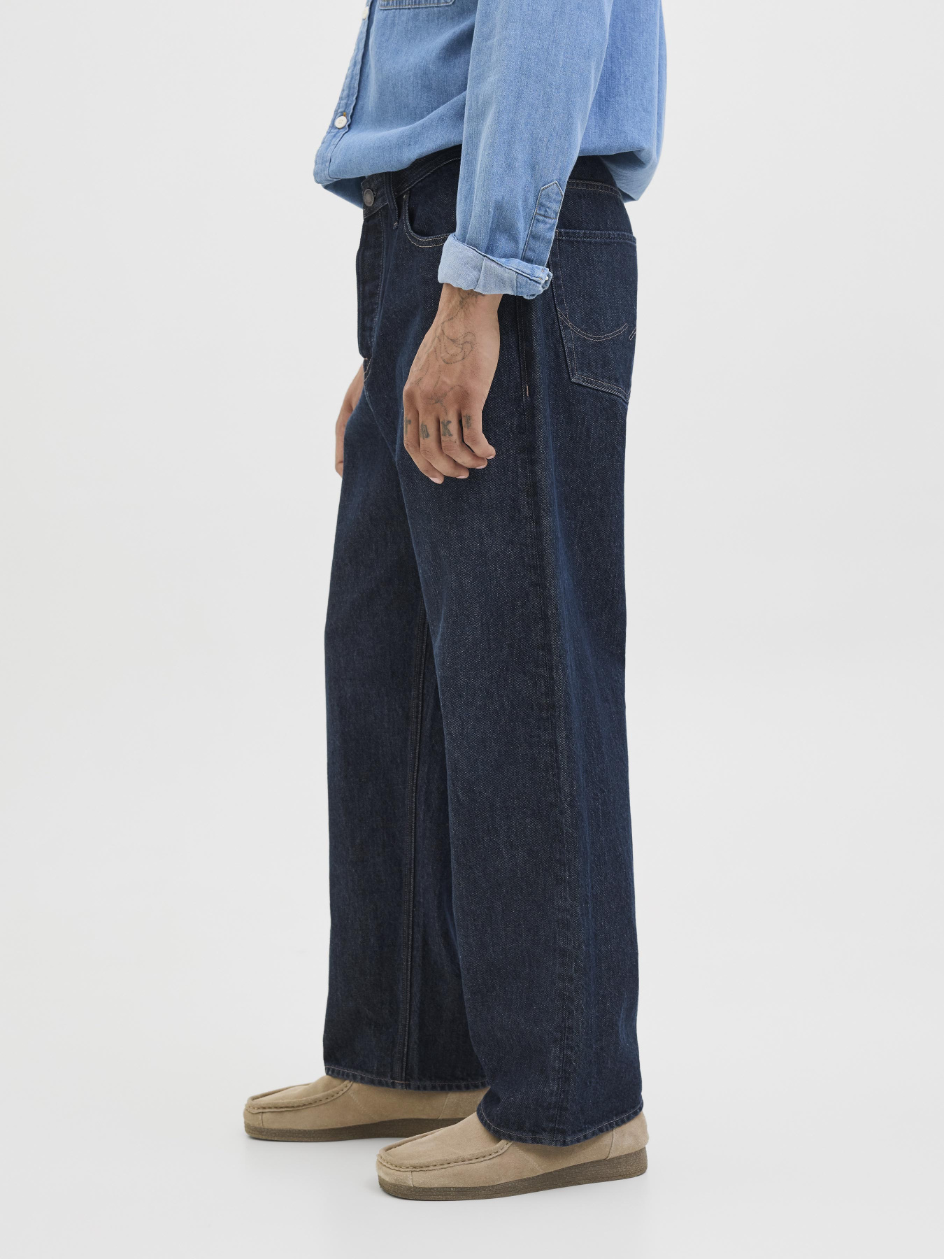 Широкие джинсы JACK & JONES модель 12278116_Blue Denim Фото