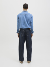 Широкие джинсы JACK & JONES модель 12278116_Blue Denim Фото