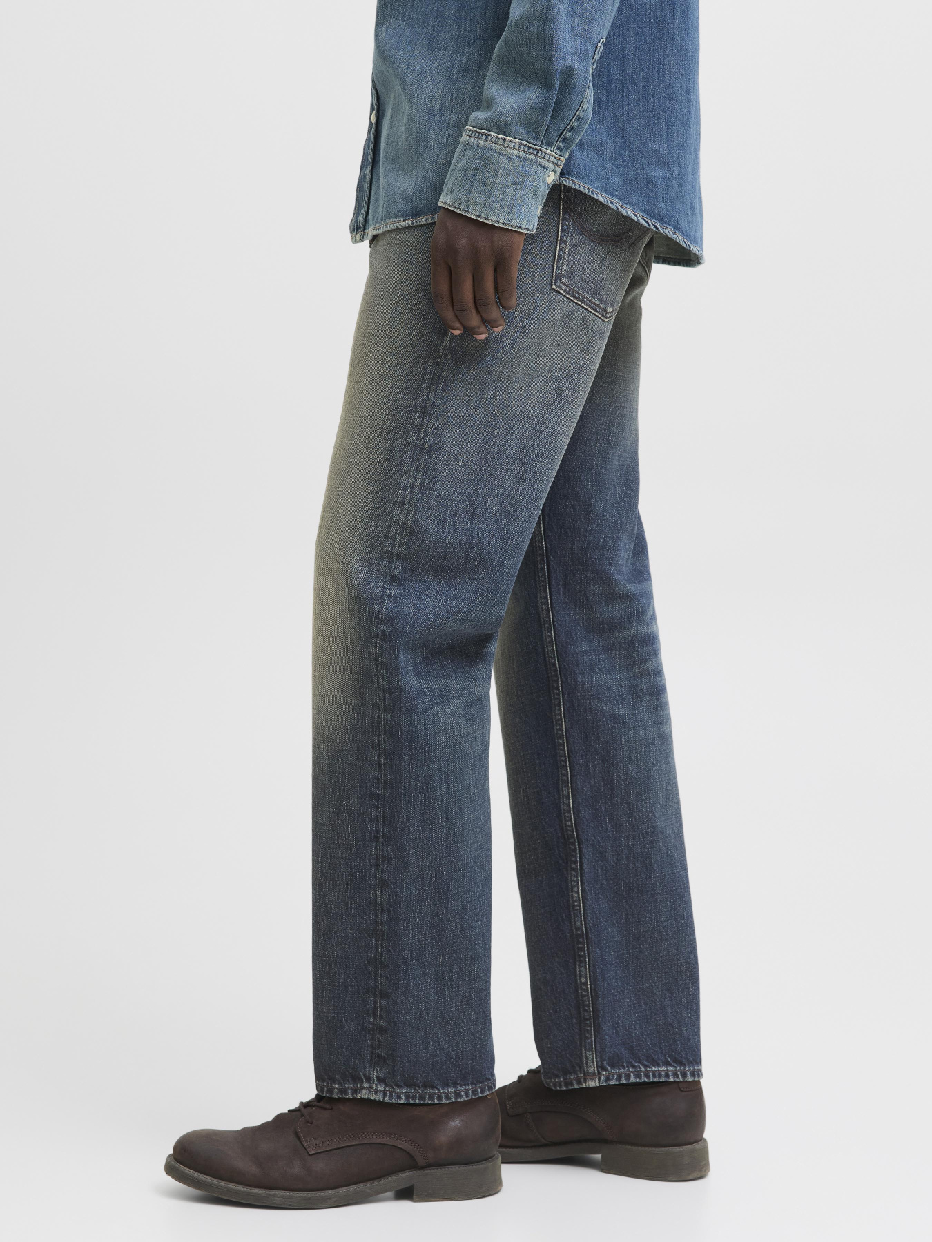 Прямые джинсы JACK & JONES модель 12278173_Blue Denim Фото