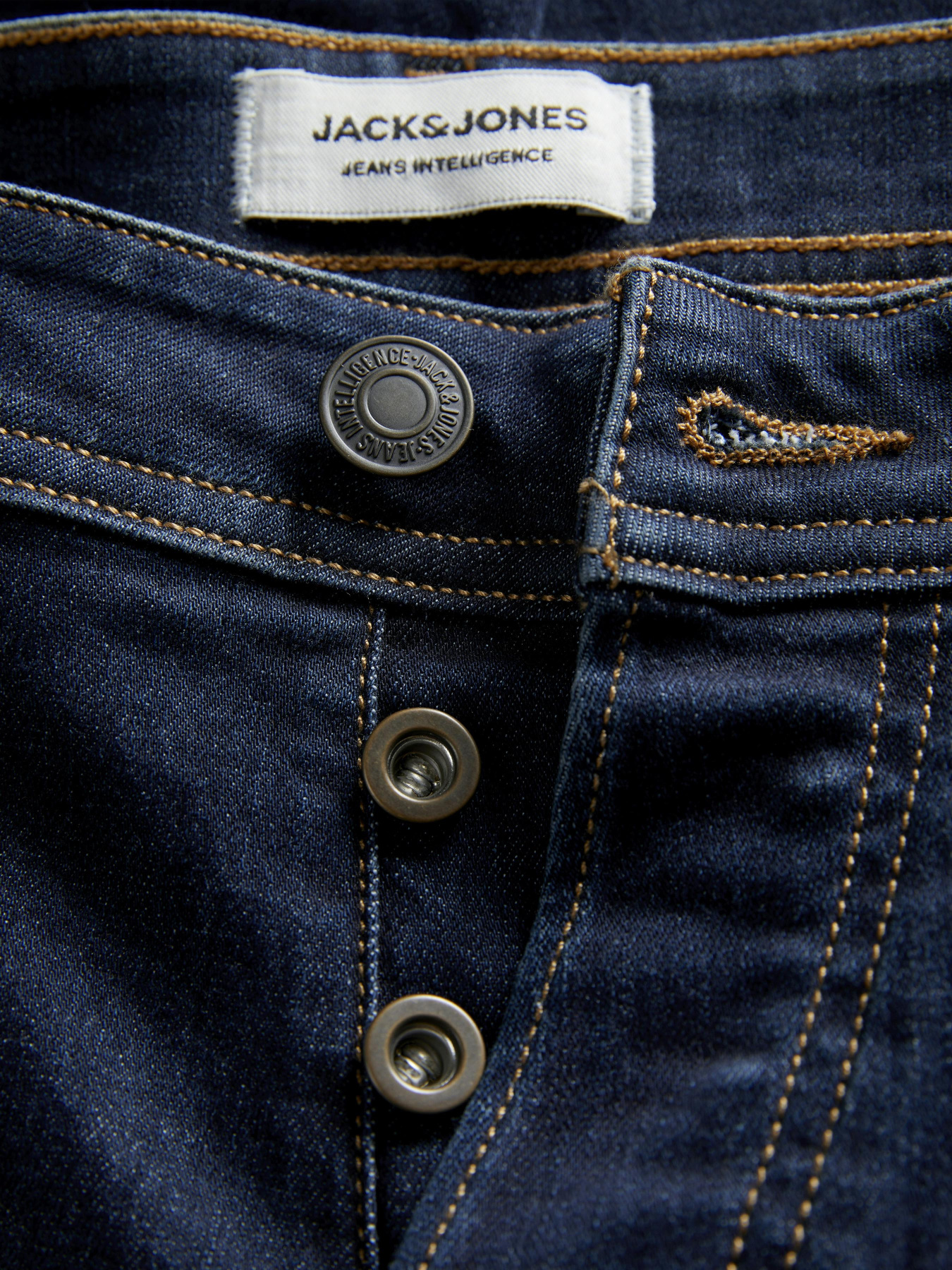 Зауженные джинсы JACK & JONES модель 12278478_Blue Denim Фото